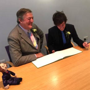 Stephen Fry, 57, Marries Boyfriend Elliott Spencer, 27, Less Than Two Weeks After Getting Engaged