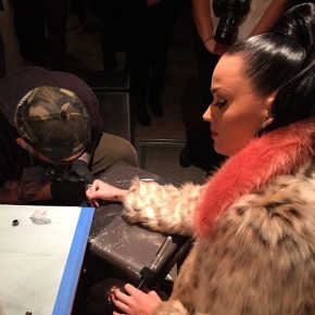 Katy Perry Gets Super Bowl XLIX Tattoo! Plus, John Mayer, Diplo and Russell Brand Show Support: See Pics!