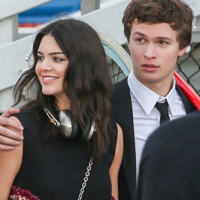 Kendall Jenner Shows Skin in Cut-Out Top, Cozies Up to Ansel Elgort for Photo Shoot—See the Pics!